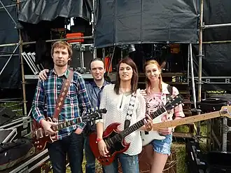 Двойная Сплошная перед выступлением на фестивале "Окна Открой" в 2014 году