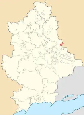 Дебальцевский городской совет на карте