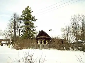 Деревенский дом в деревне Лапугинская.