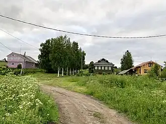 Вид на западную часть деревни, 7 июля 2023 года