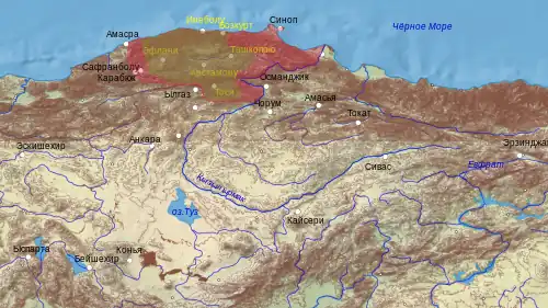 Расширение территории бейлика при Сулеймане