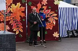 Директор завода «Нерпа» А.А. Оганян на открытии памятной доски на площади В.В. Мурко