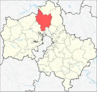 Город областного значения ДмитровДмитровский муниципальный округ на карте