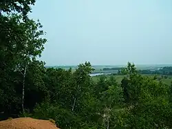 Вид с сопки Июнь-Корань на долину реки Тунгуска