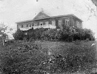 Господский дом дворян Воробьёвых. Фото конца XIX века