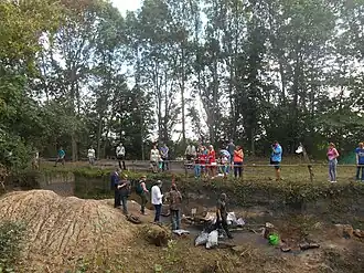 Раскопки на городище