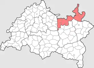 Елабужский кантон на карте