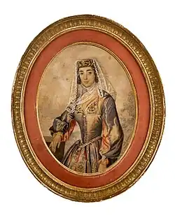 Портрет княгини Варвары Макаровны Тархан-Моуравовой, урождённой княжны Орбелиани (1842—1913), супруги предыдущего, 1856.