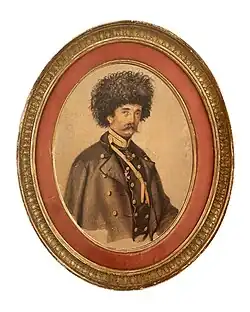 Портрет русского генерал-лейтенанта (на момент создания портрета — генерал-майора) грузинского происхождения князя Иосифа Давыдовича Тархан-Моуравова, 1856.