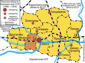 Жабчицкий район на карте