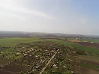 Вид на село с высоты