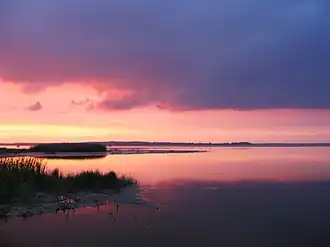 Закат на озере Великом. 19 сентября 2010 года.