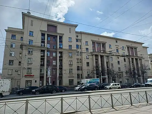 Жилые дома на Ивановской улице в Ленинграде, 1937, Е. А. Левинсон, И. И. Фомин