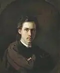 Портрет Гаврилова (авторство приписывается также И. Н. Крамскому). 1846. Иркутский областной художественный музей