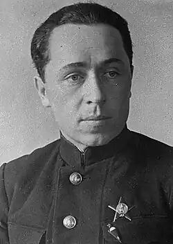 Мазурук с Орденом Красной Звезды в 1938 году