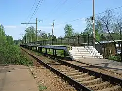 Платформа, вид в сторону  ст. Ладожское Озеро