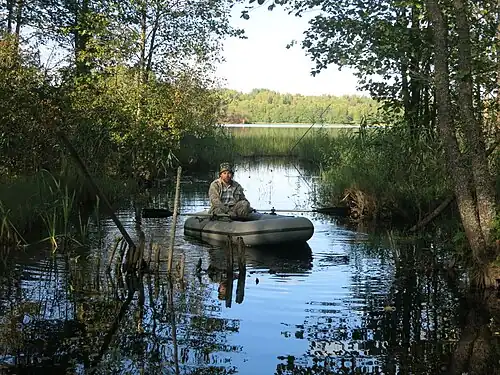 Исток Западной Двины из озера Двинец, долгое время считавшийся началом Западной Двины