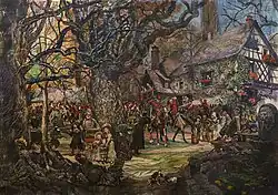 Russian Cossacks Entering Paris.