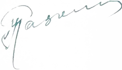 Изображение автографа