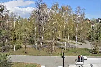 Вид Ленинского сада со стороны лестницы