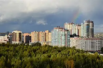 Вид на Азино со стороны Горок