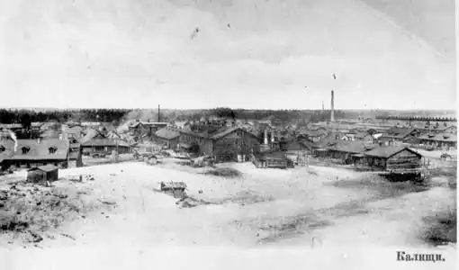 Деревня Старое Калище. Открытка начала XX века