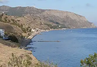 Капсихорская бухта и гора Паная со стороны мыса Партизанский