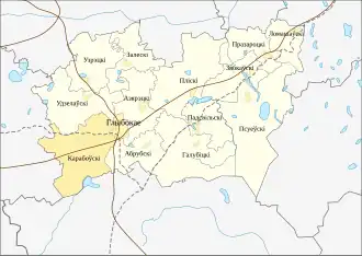 Коробовский сельсовет на карте