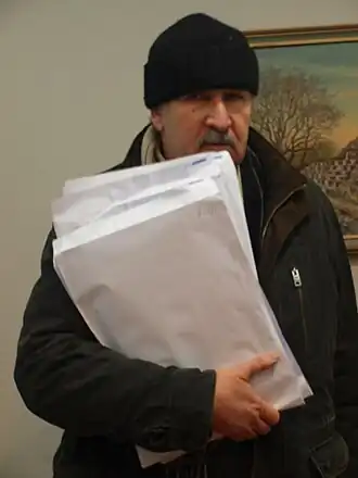 Карпенко С. В. с олимпиадными работами старшеклассников. РГГУ, 15.03.2019