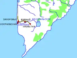 Карта юга Усть-Большерецкого района