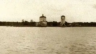 Разрушенный Кассианов Учемский монастырь.