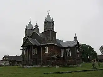 Костёл в Кемелишках, около которого находилось гетто