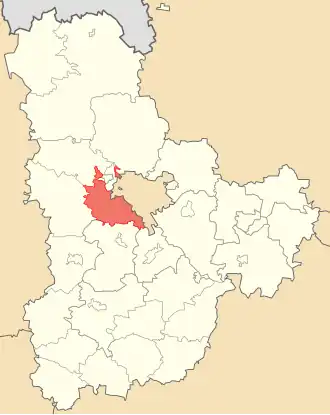 Киево-Святошинский район на карте