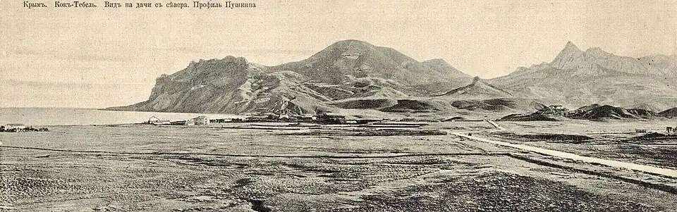 Участок дороги у Коктебеля, 1910 г.