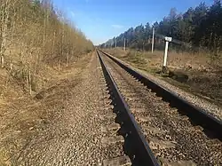 Разобранный боковой путь.