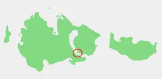 Котордыр на карте островов Анжу