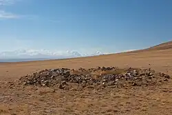 Курган в Чуйской степи