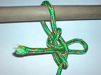 Курьерский узелКрепёжный бытовой быстроразвязывающийся узел