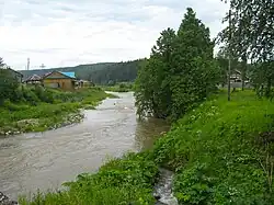 Река Кын в селе Кын