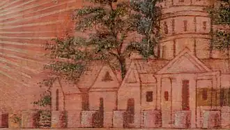 Верхняя правая часть. Фрагмент Небесного Иерусалима