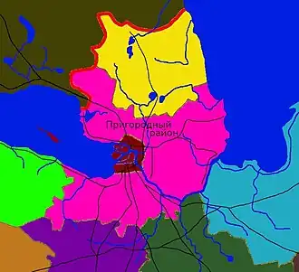 Карта Ленинградского Пригородного района