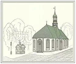 Литовская (Земельная) церковь, рисунок.