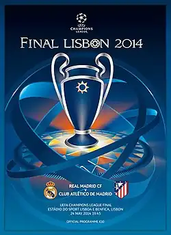 Обложка официальной программы финального матча розыгрыша Лиги чемпионов УЕФА 2013/2014