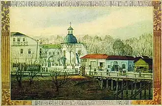 Братская церковь на картине Лемана, 1916 год