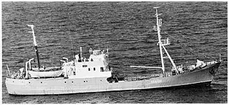 МРЗК Алидада типа Океан. Фото ВМФ США 1975