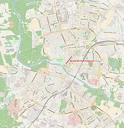 На карте города