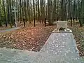 Русская братская могила 273 воинов с крестом.