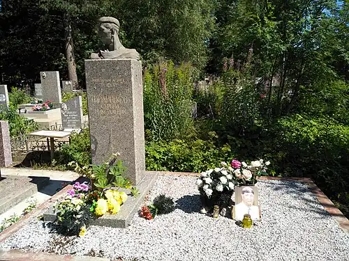 Могила артиста Сергея Филиппова