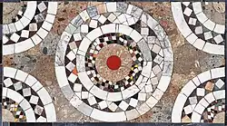 Деталь мозаичного пола Десятинной церкви