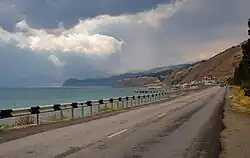 Партизанский мыс со стороны автодороги Судак — Алушта